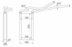 Радиатор отопителя салона toyota mark ii #x11#/altezza/verossa/lexus is200 00-04 Sat арт. ST-TY15-395-0
