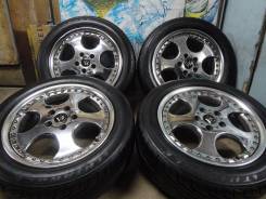 Продам Крутой Фирменный Хром Work VS+Лето Жир225/50R17Toyota, Honda, NIS. 7.0x17" 5x114.30 ET47