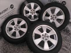Красивые литые диски Creole на зимней резине 215/60R17 Bridgestone. 7.0x17" 5x100.00 ET48