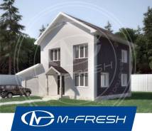 M-fresh Elegance Vlad (Готовый проект дома со встроенным гаражом! ). 100-200 кв. м., 2 этажа, 4 комнаты, бетон