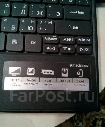 eMachines. ��� 1024 ��, ���� 160���, WiFi: 1 ����