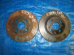 Диск тормозной. Toyota: Vios, Prius C, Vitz, iQ, Corolla Axio, Porte, Passo Sette, Probox, EQ EV, Yaris, Spade, Corolla Fielder, Succeed, Belta, Aqua...