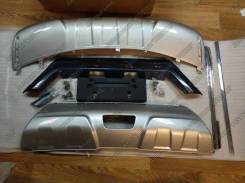 Накладка на бампер. Nissan X-Trail, HNT32, HT32, NHT32, NT32, T32 Двигатели: MR20, MR20DD, QR25, QR25DE, R9M. Под заказ