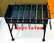 Мангал черный 700 мм, толщ. металла 2 мм, с шампурами во Владивостоке Мангалы. Под заказ