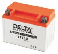 Гелевые аккумулятор Delta CT1211-12В-11А YTZ12S, YTZ14S. 11 А.ч., Прямая (правое), производство Китай