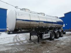 Vologdamash 912801. Полуприцеп цистерна пищевая молоковоз водовоз, 24 000 кг.