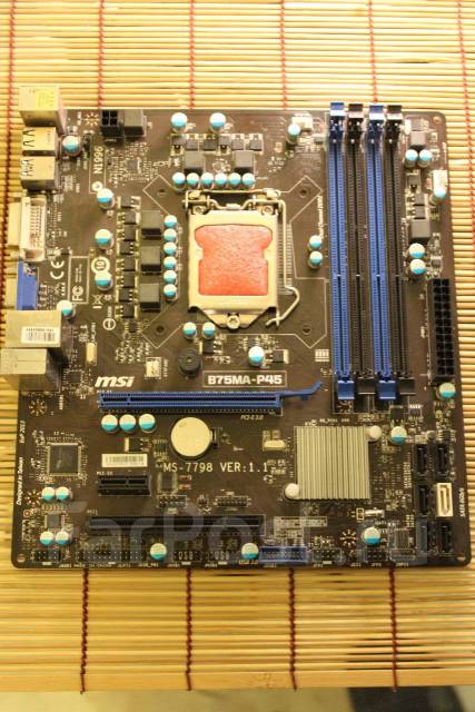 Материнская плата MSI B75MA-P45 LGA1155 - Материнские платы во Владивостоке