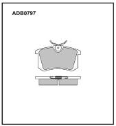 Колодки тормозные дисковые. Volkswagen: Caddy, Passat, Bora, Jetta, Scirocco, Vento, Lupo, Beetle, Polo, Corrado, Eos, Golf Seat: Arosa, Ibiza, Cordob...