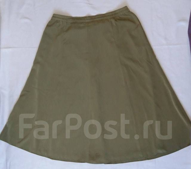 Нарядная длинная юбка оливкового цвета р. 52 -54, 52, 54, демисезон ...