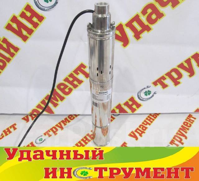 Насос скважинный Вихрь СН-60В, 370 Вт, 1500 л/ч, подъем 60м - Сад и ...