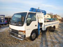 Isuzu Elf. Продам бортовой грузовик с манипулятором Isuzi ELF, 4 600 куб. см., 3 500 кг.
