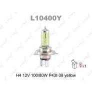 Лампа H4 12V 100/80W P43T-38 YELLOW LYNXauto L10400Y