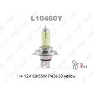 Лампа H4 12V 60/55W P43T-38 YELLOW LYNXauto L10460Y