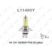 Лампа H4 12V 100/80W P43T-38 YELLOW LYNXauto L11400Y