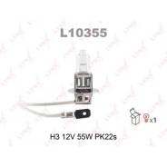 Лампа H3 12V55W Pk22s LYNXauto L10355