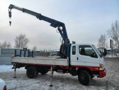 Hyundai HD78. Продам Hyundai HD 78 2009 г. с манипулятором и буровой установкой, 3 907 куб. см., 3-5 т