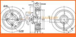 Шкив коленвала TOYOTA 2L/2LTE/3L/5L/5LE 89- SAT / ST1340854090