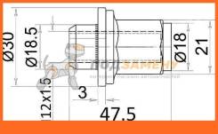 Гайка колесная хром закрытая TOYOTA/LEXUS SAT / ST9094201058