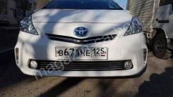 Накладка на решетку бампера. Toyota Prius a, ZVW40, ZVW40W, ZVW41, ZVW41W
