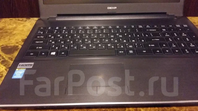 DEXP Aquilon. 15.6", 1 600����, ��� 4 ��, ���� 500���, WiFi: 1, Bluetooth: 1 ����
