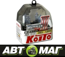 ����� ������������������� Koito Whitebeam 2�� H3 12v100w 4000K P0752W ����