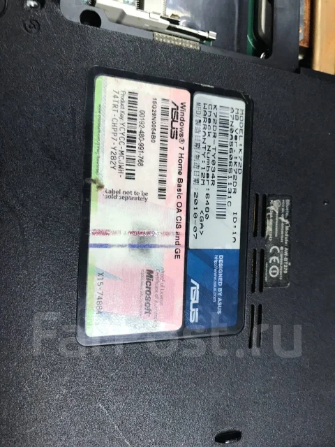 Asus K72DR. WiFi: 1 ����