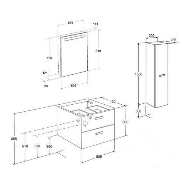 Стандартная высота тумбы с раковиной для ванной комнаты