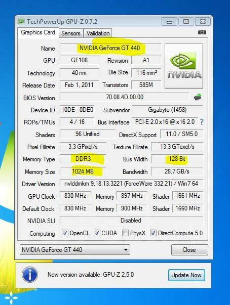 GeForce GT 440 ����