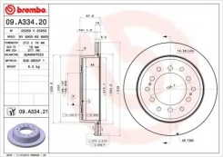 ���� ��������� ������ Brembo Lexus GX460 / Toyota LC Prado 150 4243160311 ����