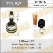 ���� Toyota Vitz / Ractis 1NZFE, NSP91 / NSP100, 05- 26-56-23 Masuma TO-82 ����