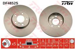 Диск тормозной передний BMW X5 E70, F15, X6 E71, E72 DF4852S TRW/Lucas DF4852S