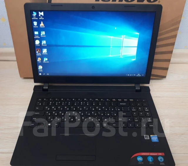 Lenovo IdeaPad 100. 15.6", 2,2����, ��� 2048 ��, ���� 500���, WiFi: 1, Bluetooth: 1, ����������� �� 3��. ����
