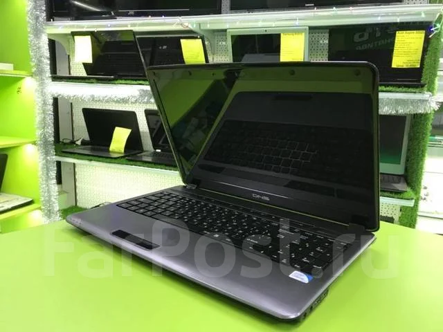 DNS Home. 15.6", 1,8����, ��� 2048 ��, ���� 320���, WiFi: 1, Bluetooth: 1, ����������� �� 2��. ����