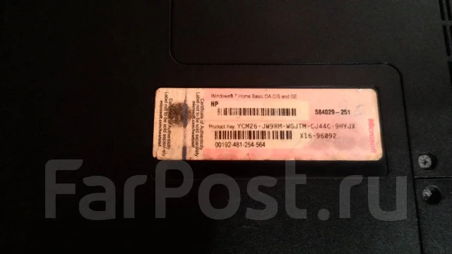 HP G62. 15.6", 2,1����, ��� 4 ��, ���� 250���, WiFi: 1, Bluetooth: 1, ����������� �� 1��. ����