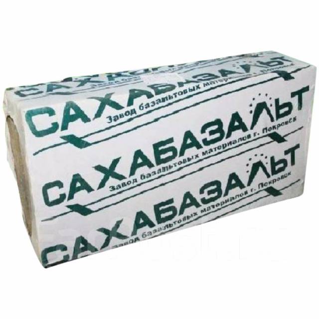Базалит Сахабазальт (Плотность 80 кг/м3) 1200х600х50 (0,216м3) 1уп/6пл ...