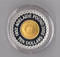 Австралия 10 долларов 2002 Adelaide Pound. Монета на монете