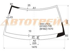 Стекло лобовое mercedes benz w124 4d sed/wgn 85-95 300e lfw/x XYG арт. 300E LFW/X, переднее