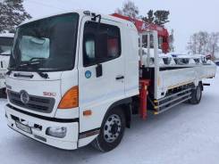 Hino 500. Бортовой с манипулятором 2009г, 8 000 куб. см., 5-10 т
