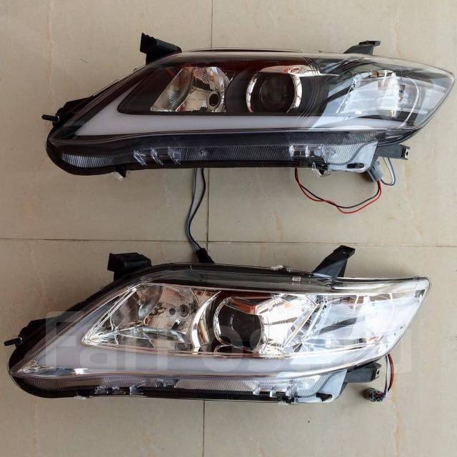 Camry 40 фары lexus style. Camry 40 фары лексус. Led фары тойота камри 40. фары в стиле лексус на камри 40 рестайлинг. фары camry 40 в стиле lexus.