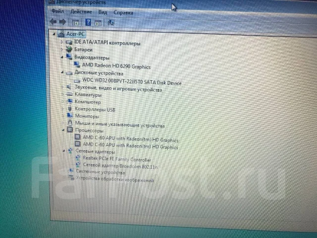 Acer Aspire One 725. 11.6", 1,3����, ��� 2048 ��, ���� 320���, WiFi: 1, ����������� �� 3��. ����