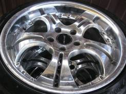 Литье хром разноширокое с резиной R18. 9.0x18 5x114.30 ET45