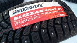 Bridgestone Blizzak Spike-01. Зимние, шипованные, без износа, 4 шт