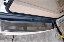 Накладка на бампер. Toyota Land Cruiser Prado, GDJ150, GDJ150L, GDJ150W, GRJ150, GRJ150L, GRJ150W, GRJ151W, KDJ150, KDJ150L, LJ150, TRJ120, TRJ150, TR...
