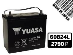 Yuasa. 45 А.ч., Обратная (левое), производство Япония