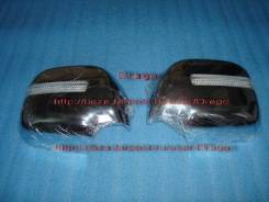Накладка на зеркало. Toyota Land Cruiser Prado, KD95, KDJ90, KDJ90W, KDJ95, KDJ95W, KZJ90W, KZJ95W, RZJ90W, RZJ95W, VZJ90, VZJ90W, VZJ95, VZJ95W, КZJ9...