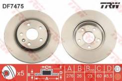 Диск тормозной передний CHEVROLET AVEO (T300), CRUZE (J300), OPEL ASTRA J DF7475