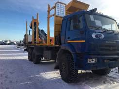 Майкопский машиностроительный завод Майман-110S. КМУ Сортиментовоз Камаз 43118-3027-46 (со спалкой) + КМУ Майман-110S, 11 300 куб. см., 10 000 кг.
