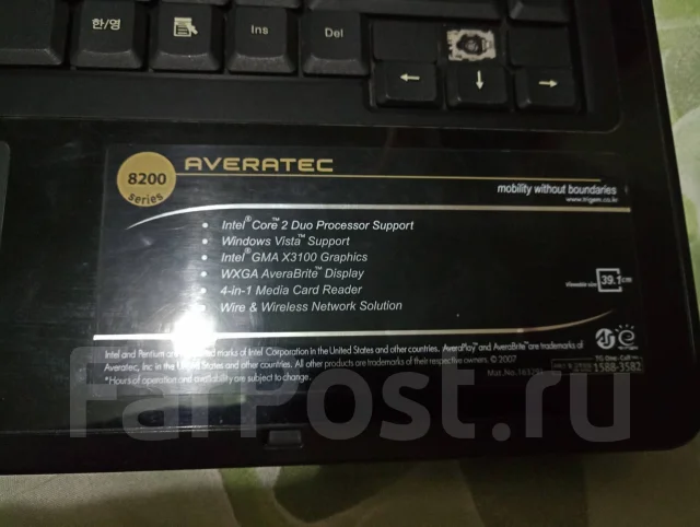 Averatec. WiFi: 1, Bluetooth: 1 ����