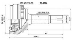 Шрус подвески. Toyota: Premio, Corolla Spacio, Allion, WiLL VS, Allex, Corolla Axio, Corolla Verso, Corolla, Opa, Celica, Wish, Corolla Fielder, Corol...