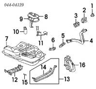 Насос топливный. Toyota: Corona, Regius Ace, Windom, Lite Ace, Scepter, Ipsum, Avensis, Sprinter Trueno, Corolla, Tercel, Dyna, Raum, Regius, Vista, S...